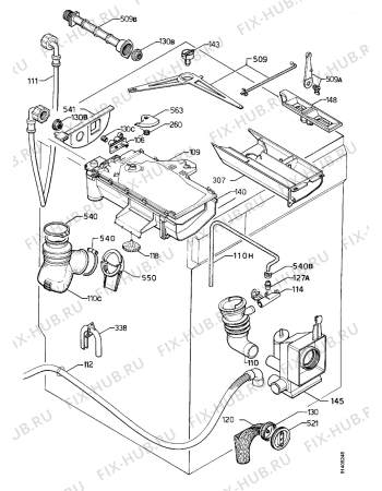 Взрыв-схема стиральной машины Electrolux EW1240W - Схема узла Hydraulic System 272